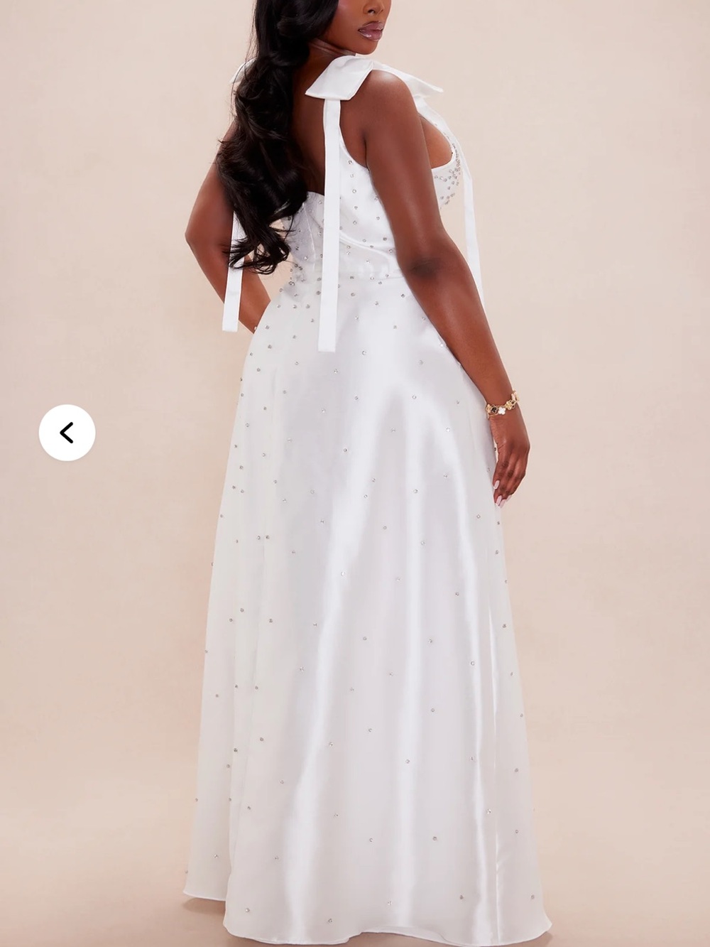 Fashion Nova | Dresses | Elegant White Beaded Aline Wedding Dress With